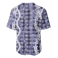 Hawaiian Ohia Lehua Lei Baseball Jersey Plaid Palaka Uliuli hohonu Pattern LT9 - Polynesian Pride