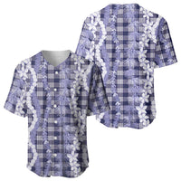Hawaiian Ohia Lehua Lei Baseball Jersey Plaid Palaka Uliuli hohonu Pattern LT9 - Polynesian Pride