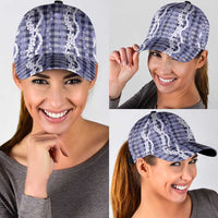 Hawaiian Ohia Lehua Lei Classic Cap Plaid Palaka Uliuli hohonu Pattern LT9 - Polynesian Pride