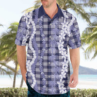 Hawaiian Ohia Lehua Lei Hawaiian Shirt Plaid Palaka Uliuli hohonu Pattern LT9 - Polynesian Pride
