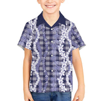 Hawaiian Ohia Lehua Lei Hawaiian Shirt Plaid Palaka Uliuli hohonu Pattern LT9 - Polynesian Pride