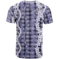 Hawaiian Ohia Lehua Lei T Shirt Plaid Palaka Uliuli hohonu Pattern LT9 - Polynesian Pride