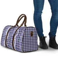 Hawaiian Ohia Lehua Lei Travel Bag Plaid Palaka Uliuli hohonu Pattern LT9 - Polynesian Pride