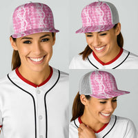 Hawaiian Ohia Lehua Lei Baseball Net Cap Plaid Palaka Akala Pattern LT9 - Polynesian Pride