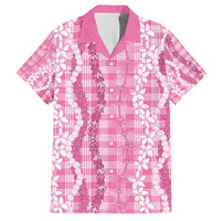 Hawaiian Ohia Lehua Lei Hawaiian Shirt Plaid Palaka Akala Pattern - Polynesian Pride