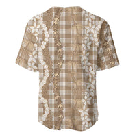 Hawaiian Ohia Lehua Lei Baseball Jersey Plaid Palaka Kalaihaahaa Pattern LT9 - Polynesian Pride