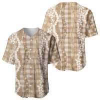 Hawaiian Ohia Lehua Lei Baseball Jersey Plaid Palaka Kalaihaahaa Pattern LT9 - Polynesian Pride