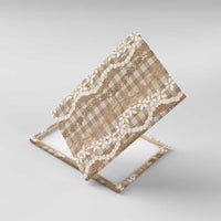 Hawaiian Ohia Lehua Lei Canvas Wall Art Plaid Palaka Kalaihaahaa Pattern - Polynesian Pride