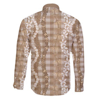 Hawaiian Ohia Lehua Lei Family Matching Mermaid Dress and Hawaiian Shirt Plaid Palaka Kalaihaahaa Pattern - Polynesian Pride