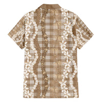 Hawaiian Ohia Lehua Lei Hawaiian Shirt Plaid Palaka Kalaihaahaa Pattern - Polynesian Pride