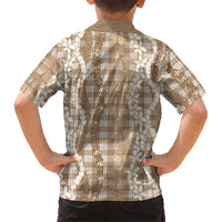 Hawaiian Ohia Lehua Lei Kid Hawaiian Shirt Plaid Palaka Kalaihaahaa Pattern LT9 - Polynesian Pride