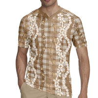 Hawaiian Ohia Lehua Lei Rugby Jersey Plaid Palaka Kalaihaahaa Pattern - Polynesian Pride