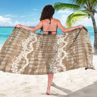 Hawaiian Ohia Lehua Lei Sarong Plaid Palaka Kalaihaahaa Pattern - Polynesian Pride