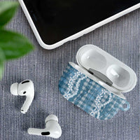 Hawaiian Ohia Lehua Lei AirPods Case Plaid Palaka Uliuli Omaomao Pattern LT9 - Polynesian Pride