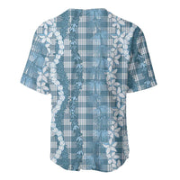 Hawaiian Ohia Lehua Lei Baseball Jersey Plaid Palaka Uliuli Omaomao Pattern LT9 - Polynesian Pride