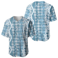 Hawaiian Ohia Lehua Lei Baseball Jersey Plaid Palaka Uliuli Omaomao Pattern LT9 - Polynesian Pride