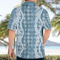 Hawaiian Ohia Lehua Lei Hawaiian Shirt Plaid Palaka Uliuli Omaomao Pattern - Polynesian Pride