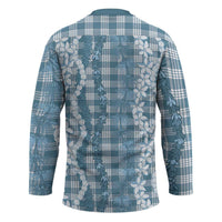 Hawaiian Ohia Lehua Lei Hockey Jersey Plaid Palaka Uliuli Omaomao Pattern LT9 - Polynesian Pride