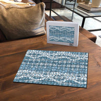 Hawaiian Ohia Lehua Lei Puzzle Plaid Palaka Uliuli Omaomao Pattern LT9 - Polynesian Pride