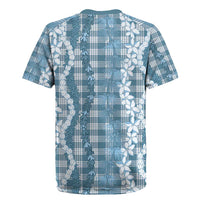 Hawaiian Ohia Lehua Lei Rugby Jersey Plaid Palaka Uliuli Omaomao Pattern - Polynesian Pride
