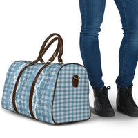 Hawaiian Ohia Lehua Lei Travel Bag Plaid Palaka Uliuli Omaomao Pattern LT9 - Polynesian Pride
