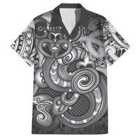 Aotearoa Maori Hei Tiki Family Matching Mermaid Dress and Hawaiian Shirt Kiwikiwi Kowhaiwhai Puhoro Motif