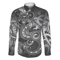Aotearoa Maori Hei Tiki Family Matching Short Sleeve Bodycon Dress and Hawaiian Shirt Kiwikiwi Kowhaiwhai Puhoro Motif