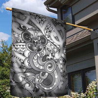 Aotearoa Maori Hei Tiki Garden Flag Kiwikiwi Kowhaiwhai Puhoro Motif LT9 - Polynesian Pride