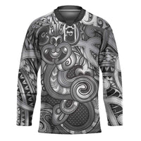 Aotearoa Maori Hei Tiki Hockey Jersey Kiwikiwi Kowhaiwhai Puhoro Motif