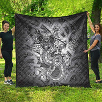 Aotearoa Maori Hei Tiki Quilt Kiwikiwi Kowhaiwhai Puhoro Motif LT9 - Polynesian Pride