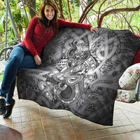 Aotearoa Maori Hei Tiki Quilt Kiwikiwi Kowhaiwhai Puhoro Motif LT9 - Polynesian Pride