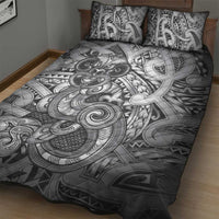 Aotearoa Maori Hei Tiki Quilt Bed Set Kiwikiwi Kowhaiwhai Puhoro Motif