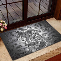 Aotearoa Maori Hei Tiki Rubber Doormat Kiwikiwi Kowhaiwhai Puhoro Motif LT9 - Polynesian Pride