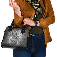 Aotearoa Maori Hei Tiki Shoulder Handbag Kiwikiwi Kowhaiwhai Puhoro Motif