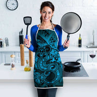 Aotearoa Maori Hei Tiki Apron Kikorangi Kowhaiwhai Puhoro Motif LT9 - Polynesian Pride
