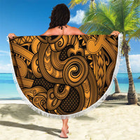 Aotearoa Maori Hei Tiki Beach Blanket Koura Kowhaiwhai Puhoro Motif LT9 - Polynesian Pride