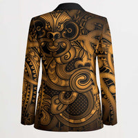 Aotearoa Maori Hei Tiki Blazer Koura Kowhaiwhai Puhoro Motif LT9 - Polynesian Pride