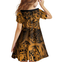 Aotearoa Maori Hei Tiki Family Matching Tank Maxi Dress and Hawaiian Shirt Koura Kowhaiwhai Puhoro Motif