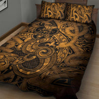 Aotearoa Maori Hei Tiki Quilt Bed Set Koura Kowhaiwhai Puhoro Motif LT9 - Polynesian Pride