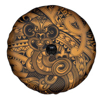 Aotearoa Maori Hei Tiki Spare Tire Cover Koura Kowhaiwhai Puhoro Motif