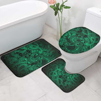 Aotearoa Maori Hei Tiki Bathroom Set Kakariki Kowhaiwhai Puhoro Motif LT9 - Polynesian Pride