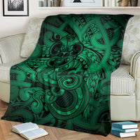 Aotearoa Maori Hei Tiki Blanket Kakariki Kowhaiwhai Puhoro Motif LT9 - Polynesian Pride