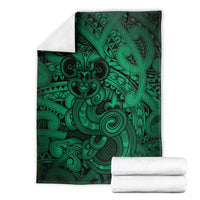 Aotearoa Maori Hei Tiki Blanket Kakariki Kowhaiwhai Puhoro Motif LT9 - Polynesian Pride