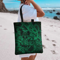 Aotearoa Maori Hei Tiki Tote Bag Kakariki Kowhaiwhai Puhoro Motif LT9 - Polynesian Pride