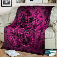 Aotearoa Maori Hei Tiki Blanket Mawhero Kowhaiwhai Puhoro Motif LT9 - Polynesian Pride