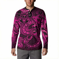 Aotearoa Maori Hei Tiki Button Sweatshirt Mawhero Kowhaiwhai Puhoro Motif LT9 - Polynesian Pride