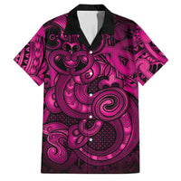 Aotearoa Maori Hei Tiki Family Matching Long Sleeve Bodycon Dress and Hawaiian Shirt Mawhero Kowhaiwhai Puhoro Motif