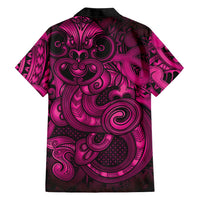 Aotearoa Maori Hei Tiki Family Matching Off The Shoulder Long Sleeve Dress and Hawaiian Shirt Mawhero Kowhaiwhai Puhoro Motif