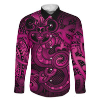 Aotearoa Maori Hei Tiki Family Matching Short Sleeve Bodycon Dress and Hawaiian Shirt Mawhero Kowhaiwhai Puhoro Motif