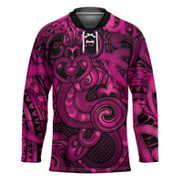 Aotearoa Maori Hei Tiki Hockey Jersey Mawhero Kowhaiwhai Puhoro Motif